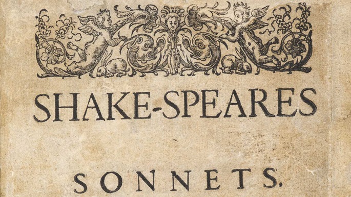 Original Title Page for Shakespeare's Sonnets